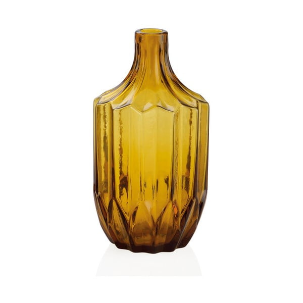 Żółty wazon szklany Andrea House Amber, mały