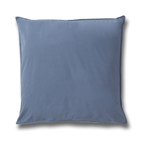 Niebieska bawełniana poszewka na poduszkę Casa Di Bassi Softtouch, 80x80 cm