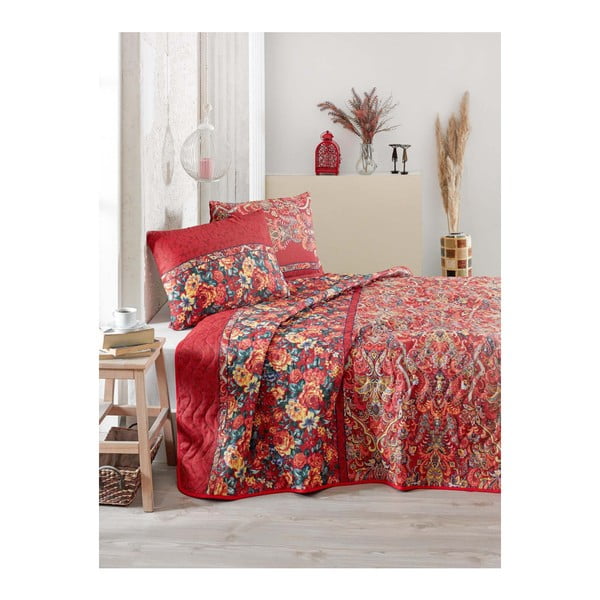 Narzuta na łóżko dwuosobowe z poszewkami na poduszki Despina, 200x220 cm
