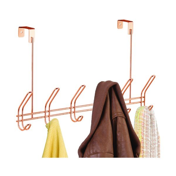 Metalowy wieszak na drzwi w kolorze miedzi 48 cm Classico – iDesign-image-2