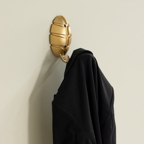 Ścienny plastikowy haczyk w kolorze złota Bug – Spinder Design-image-1