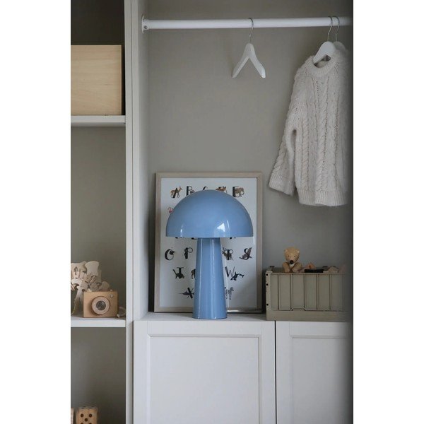 Niebieska lampa stołowa z metalowym kloszem (wysokość 36 cm) Mantar – Markslöjd-image-2