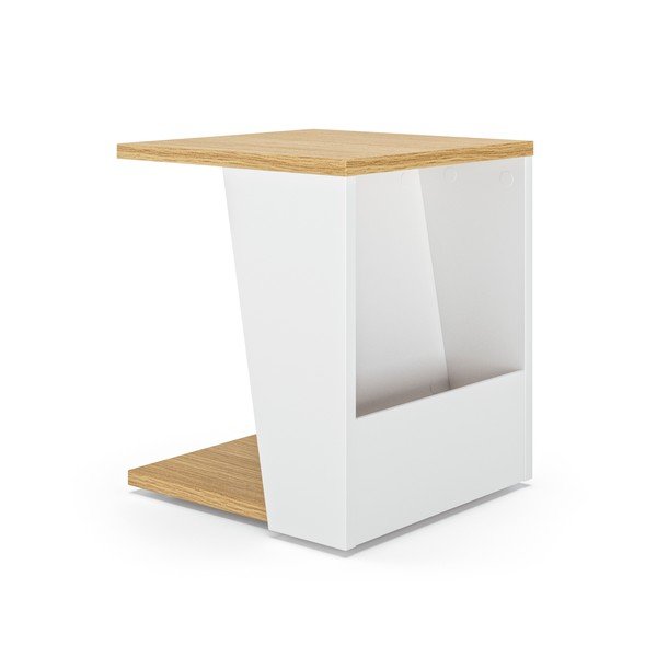 Stolik z blatem w dekorze dębu 40x40 cm Albi – TemaHome-image-2