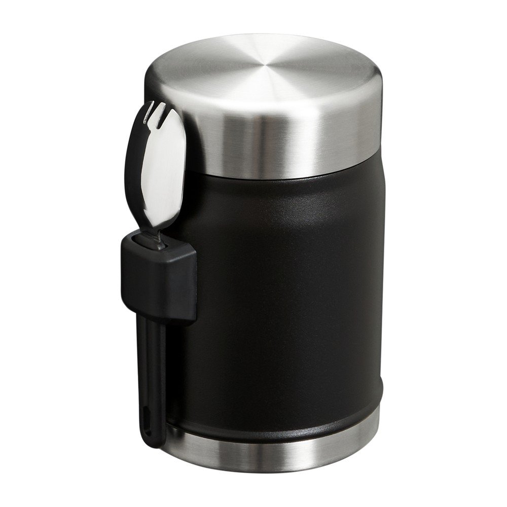 Termos na jedzenie ze stali nierdzewnej w kolorze matowej czerni 400 ml Legendary Food Jar + Spork Black 2.0 – Stanley (zdjęcie 3)