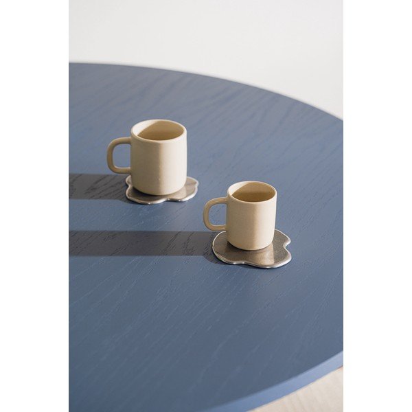 Metalowe podkładki w kolorze srebra zestaw 4 szt. Plama – noo.ma-image-1