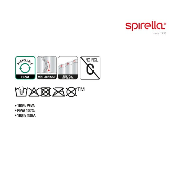 Zasłona prysznicowa 180x200 cm Galets – Spirella-image-2