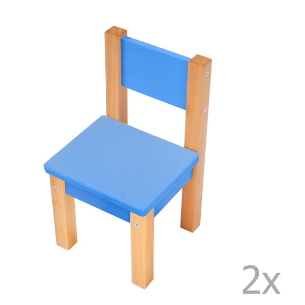 Niebieskie krzesło dziecięce Mobi furniture Mario