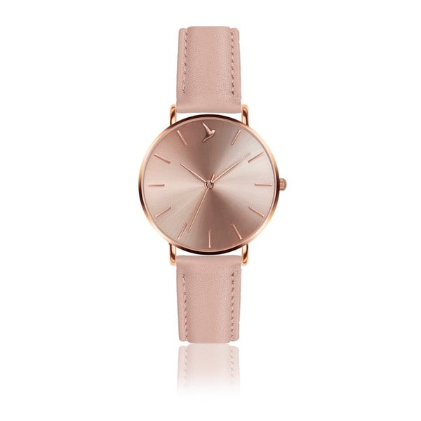 Zegarek damski z różowym paskiem ze skóry Emily Westwood Top