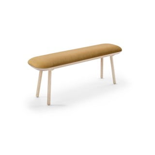 Żółta ławka EMKO Naïve, 140 cm