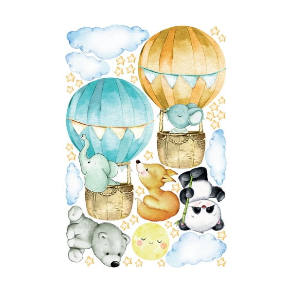 Dziecięce naklejki ścienne Ambiance Balloons and Stars-image-2