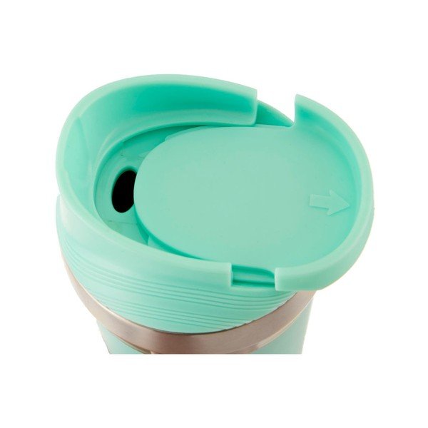 Miętowy podróżny kubek termiczny ze stali nierdzewnej Premier Housewares Mimo, 380 ml-image-2