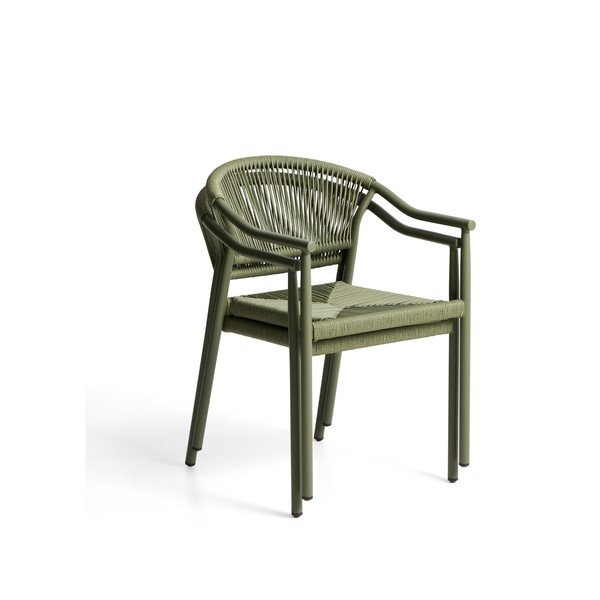 Zielone rattanowe krzesło ogrodowe Livadia – Kave Home-image-4