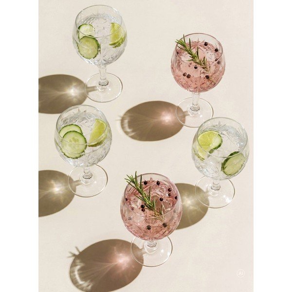 Kieliszki zestaw 4 szt. do ginu 650 ml Melodia – Lyngby Glas-image-1