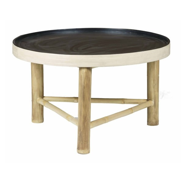 Okrągły stolik z bambusa Speedtsberg Tira, średnica 70 cm