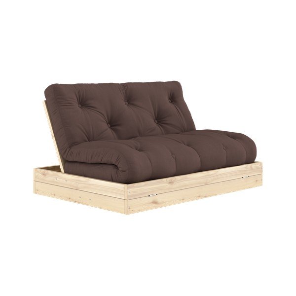 Ciemnobrązowa rozkładana sofa 145 cm Flip – Karup Design-image-3