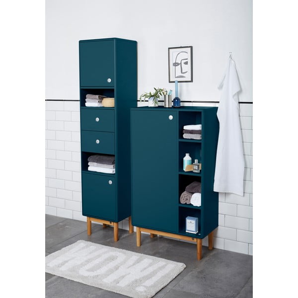 Ciemnoturkusowa wysoka/wisząca szafka łazienkowa 40x158 cm Color Bath – Tom Tailor-image-1