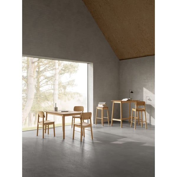 Stół w dekorze dębu 80x120 cm Barlow – Actona-image-3