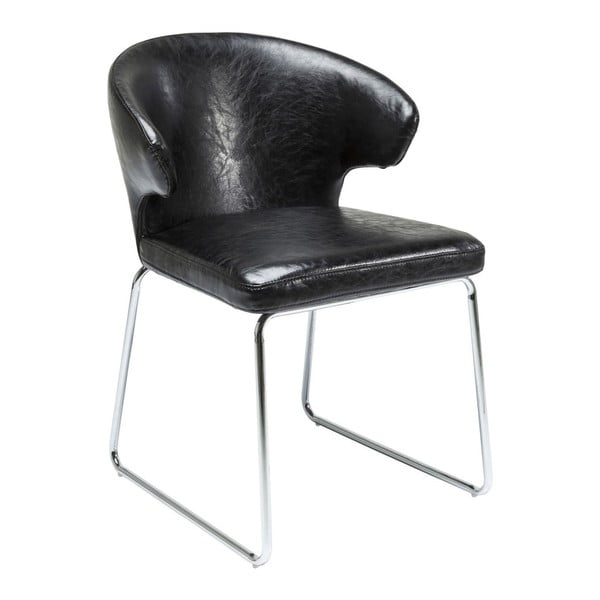 Czarne krzesło do jadalni Kare Design Atomic