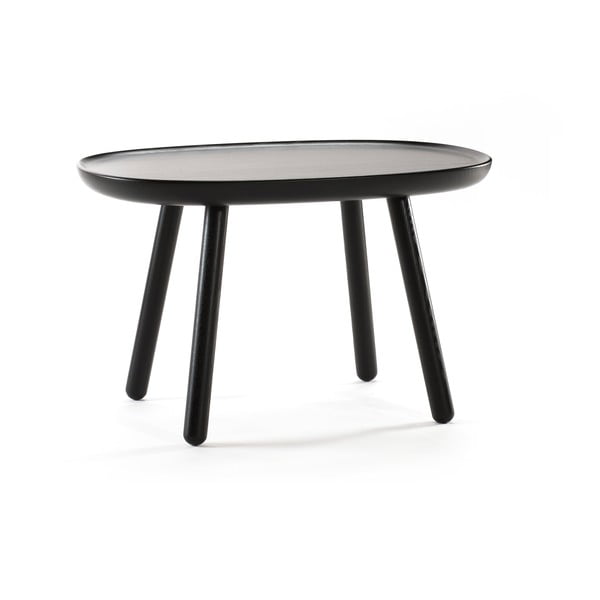 Czarny stolik z litego drewna EMKO Naïve, 61 x 41 cm