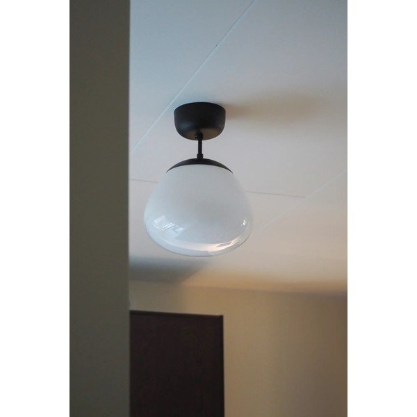 Biała/czarna szklana lampa sufitowa Rise – Markslöjd-image-1