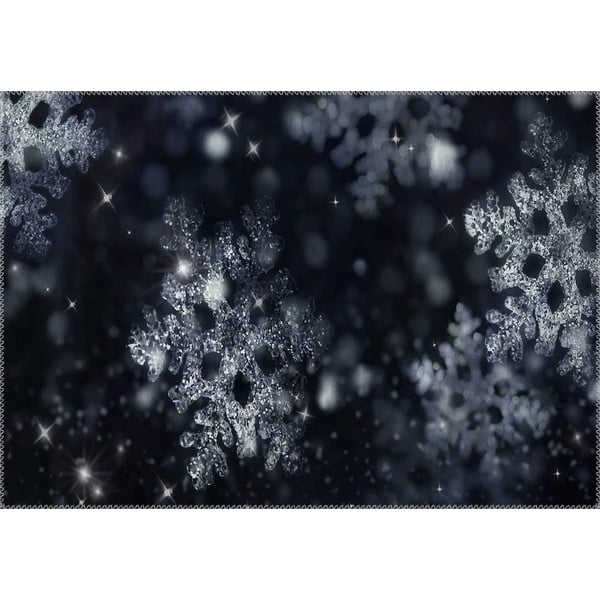 Dywan Vitaus Christmas Period BW Snowflake, 50x80 cm