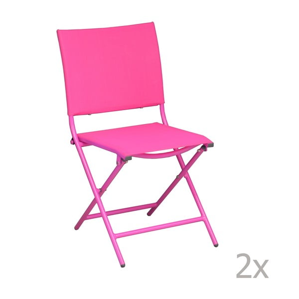 Zestaw 2 krzeseł ogrodowych Pieghevoli Framboise