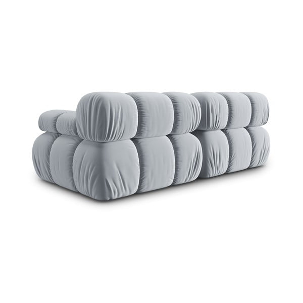 Jasnoniebieska aksamitna sofa 188 cm Bellis – Micadoni Home-image-4
