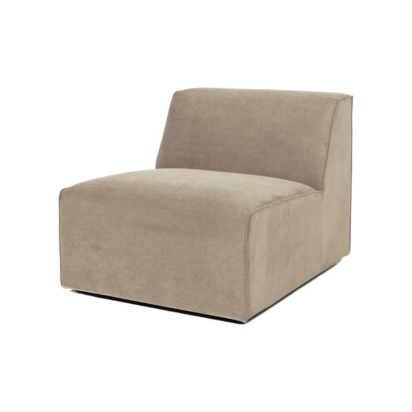 Beżowy centralny moduł sztruksowej sofy Scandic Sting-image-2