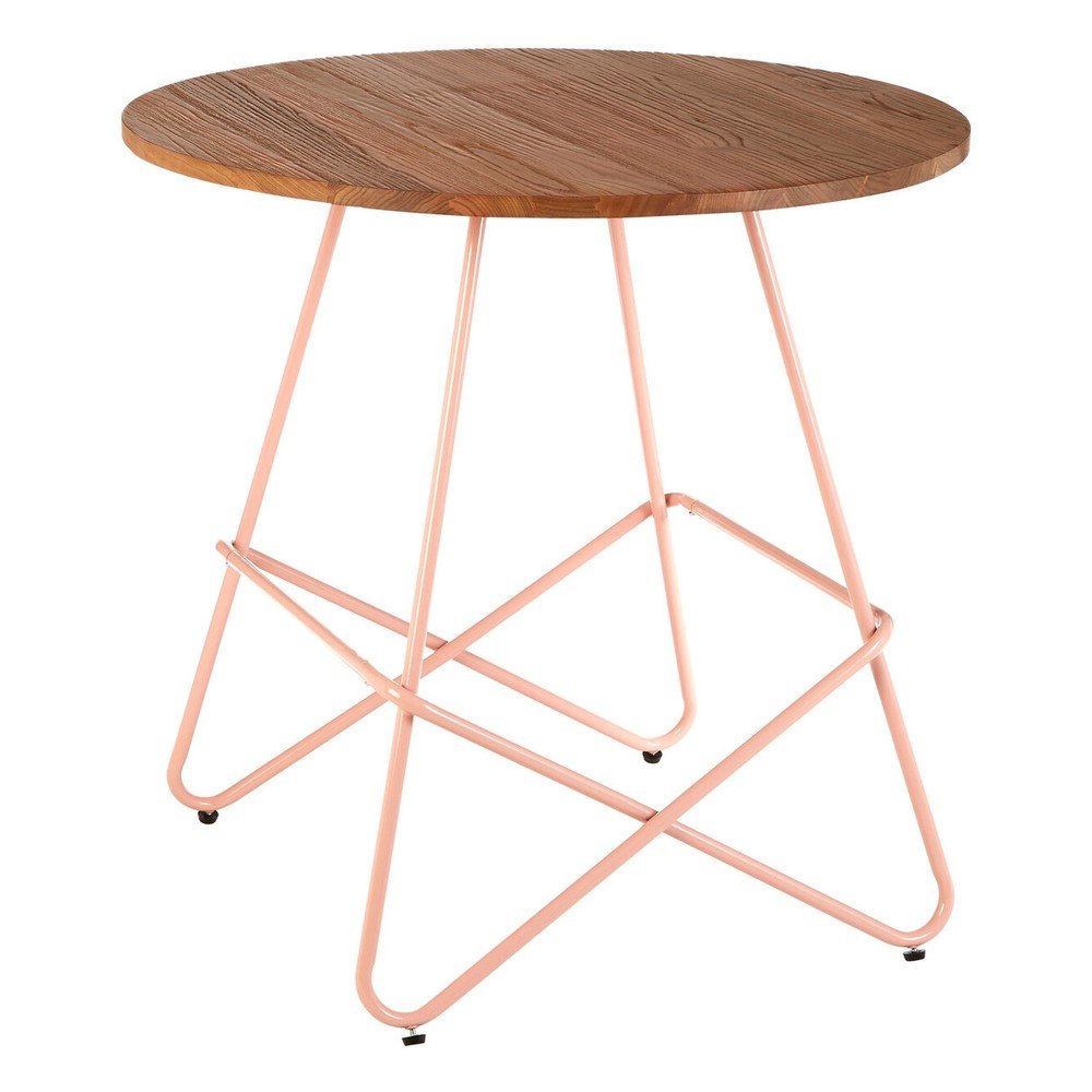 Okrągły stół z litego drewna wiązu ø 80 cm District – Premier Housewares