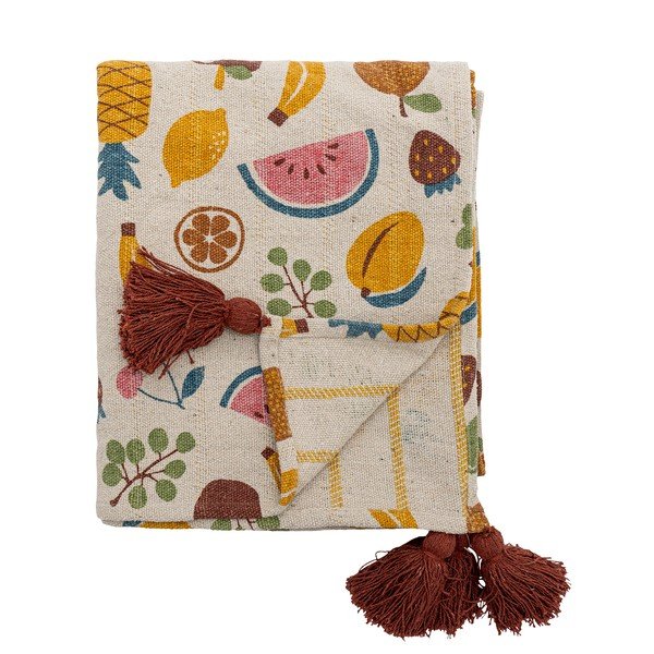Koc dziecięcy z bawełny z recyklingu 130x160 cm Fruitta – Bloomingville Mini