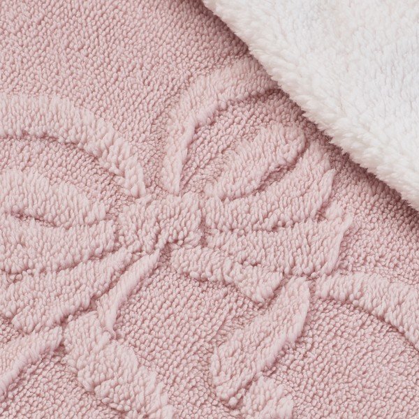 Różowy koc 130x170 cm Carved Bow – Catherine Lansfield-image-3