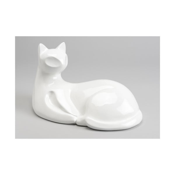 Dekoracja White Sitting Cat