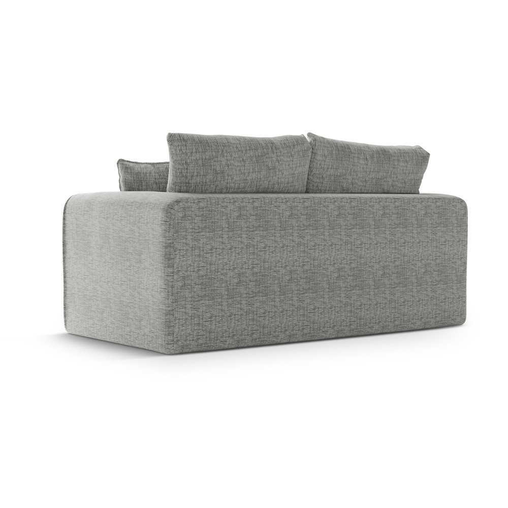 Jasnoszara rozkładana sofa 158 cm Lido – Micadoni (zdjęcie 4)