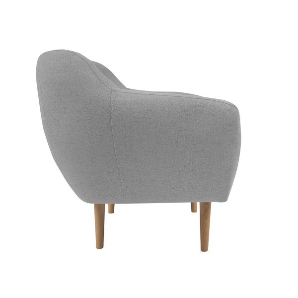 Jasnoszary fotel z jasnymi nogami Mazzini Sofas Sicile-image-1
