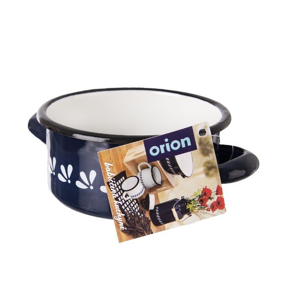 Niebieski emaliowany garnek Orion, 0,6 l-image-4