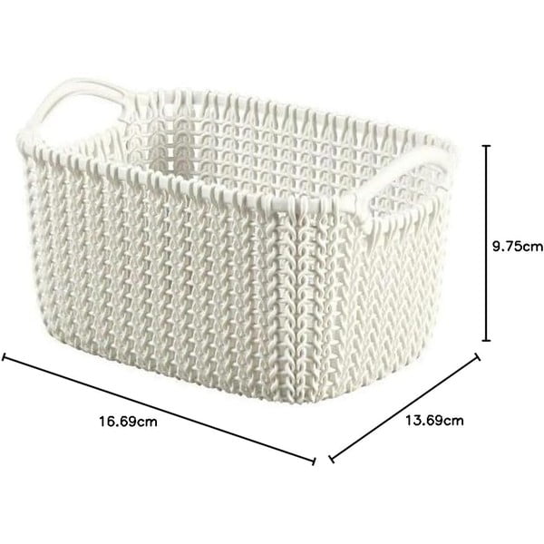 Biały koszyk Curver Knit, 3 l-image-3