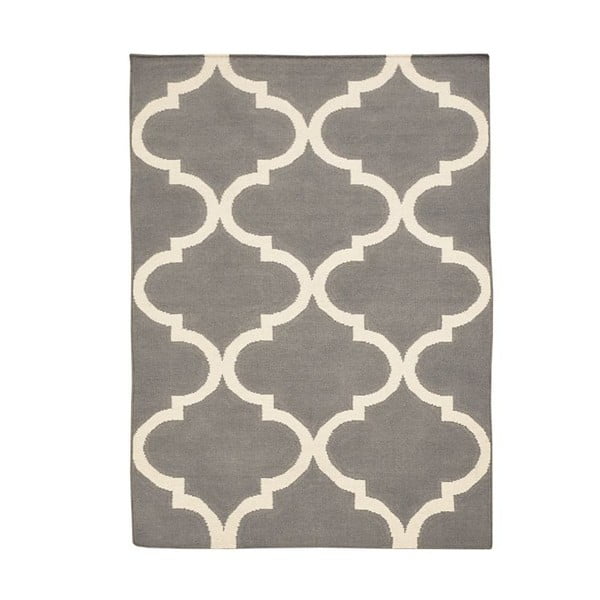 Ręcznie tkany dywan Caroline Grey, 140x200 cm