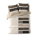 Brązowa bawełniana pościel dwuosobowa 200x200 cm So Natural – douceur d'intérieur