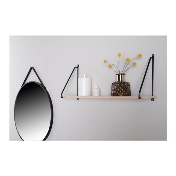 Czarna półka z litego drewna paulowni Arnhem – House Nordic-image-3