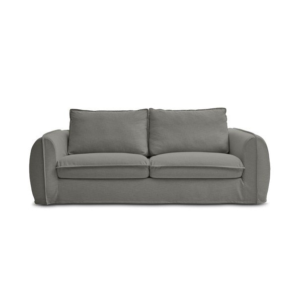 Ciemnoszara sofa do spania/rozkładana 236 cm Archimede – Bobochic Paris