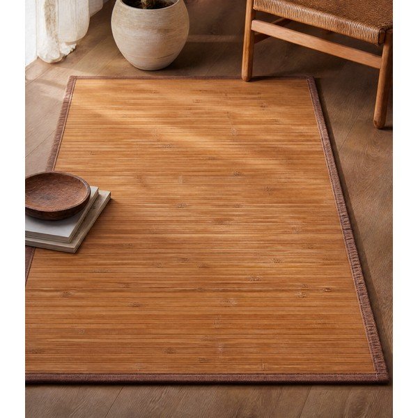 Bambusowy dywan w naturalnym kolorze 60x90 cm – Casa Selección-image-3