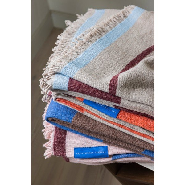 Beżowy koc 130x175 cm Studio – Mette Ditmer Denmark-image-4