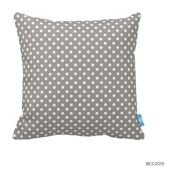 Szara poduszka w białe kropki Homemania Dots, 43x43 cm