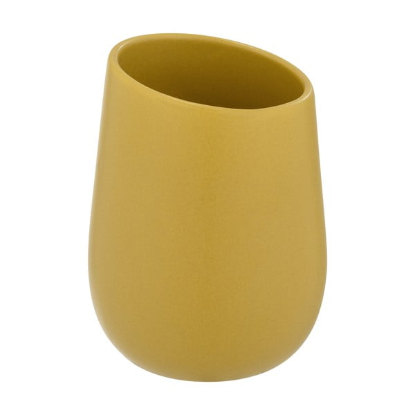 Żółty ceramiczny kubek na szczoteczki do zębów Badi – Wenko