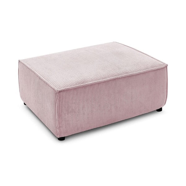 Jasnoróżowy sztruksowy puf Nihad – Bobochic Paris-image-3