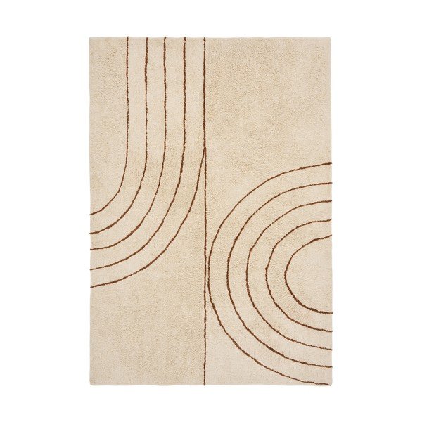 Beżowy dywan z mieszanki bawełny 200x300 cm Tampa – House Nordic