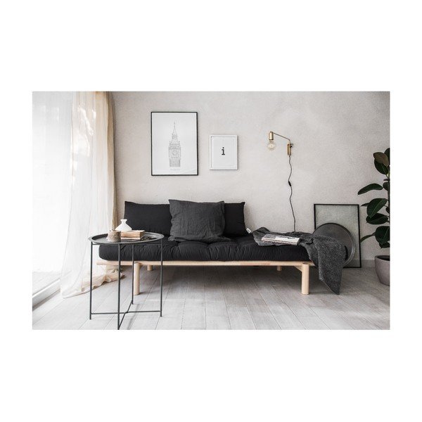 Sofa z brązowym pokryciem Karup Design Pace Black/Mocca-image-1