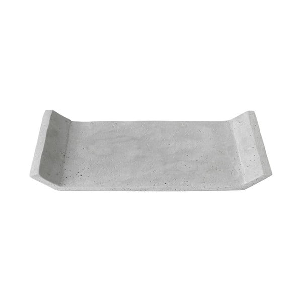 Szara taca dekoracyjna Blomus Stone, 30x20 cm