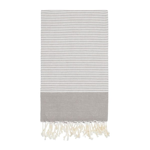 Ręcznik hammam Side Grey, 100x180 cm