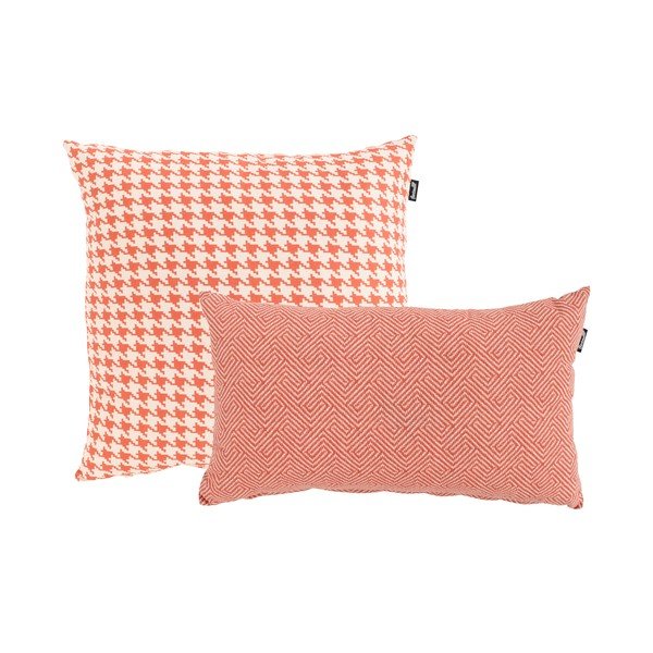 Pomarańczowo-biała poduszka ogrodowa Hartman Poule, 50x50 cm-image-4